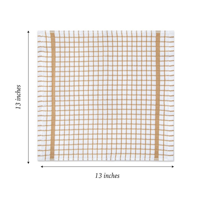 The Sloppy Chef Classic Checkered 8-Piece Dishcloths - 13x13