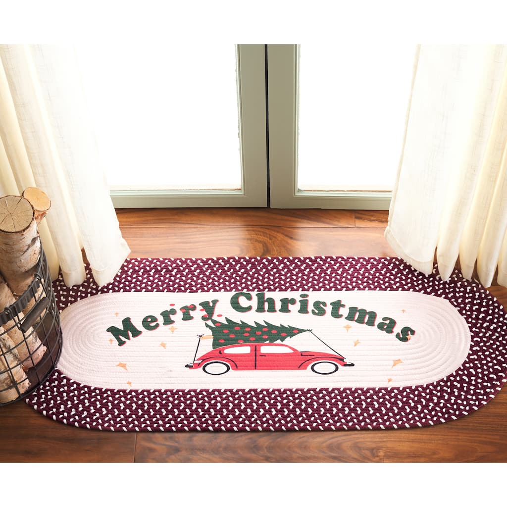 SAFAVIEH Handmade Braided Posters Feride Machine Washable Rug