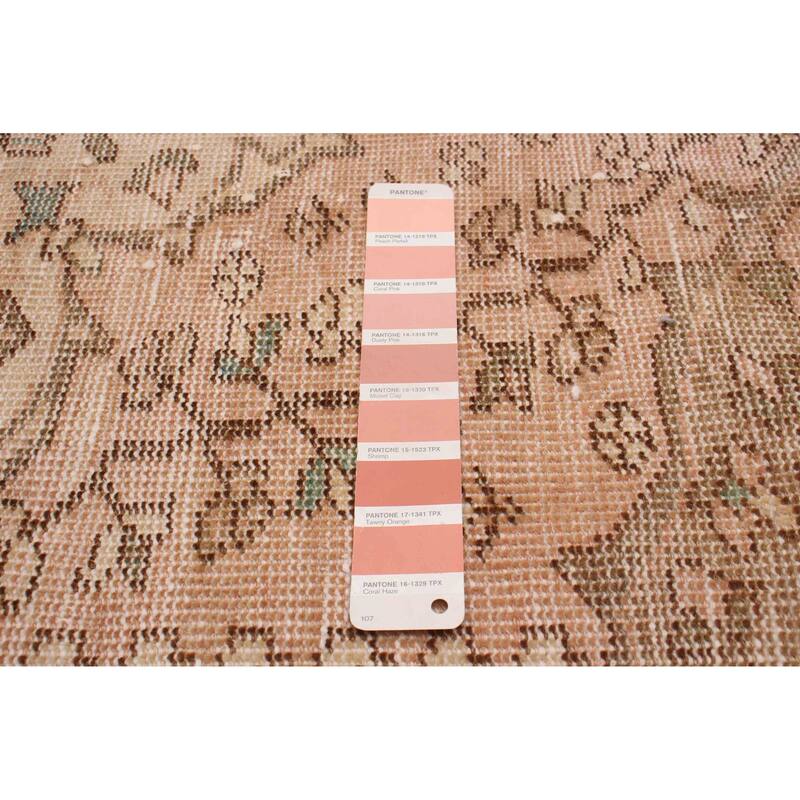 ECARPETGALLERY Hand-knotted Antalya Vintage Copper Wool Rug - 4'11 x 10'0