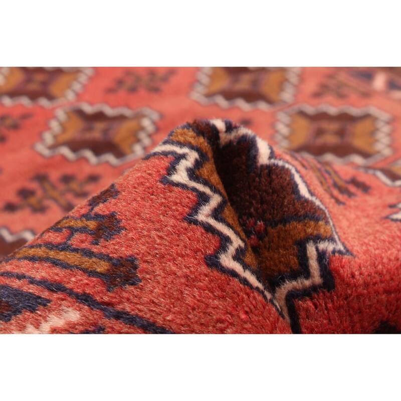 ECARPETGALLERY Hand-knotted Teimani Red Wool Rug - 2'6 x 9'3