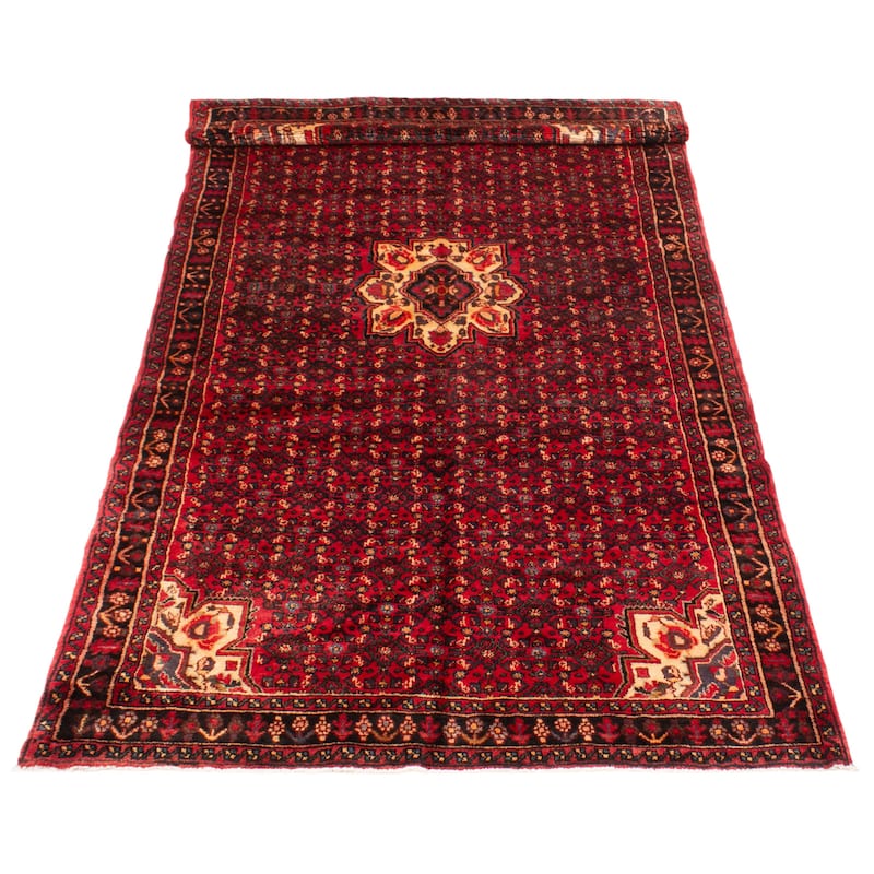 ECARPETGALLERY Hand-knotted Andelz Red Wool Rug - 5'2 x 9'11
