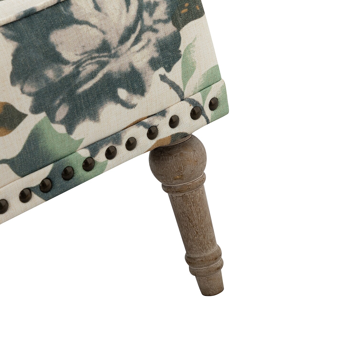 Chas indigo shop blue floral armchair