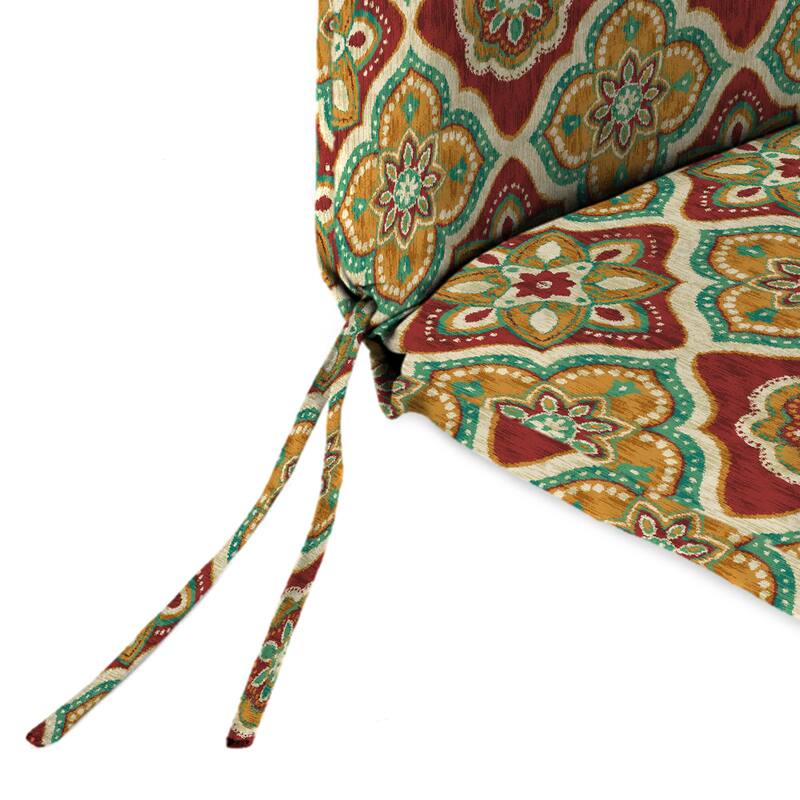 22" x 44" Outdoor Chair Cushion with Ties and Loop - 44'' L x 22'' W x 4'' H