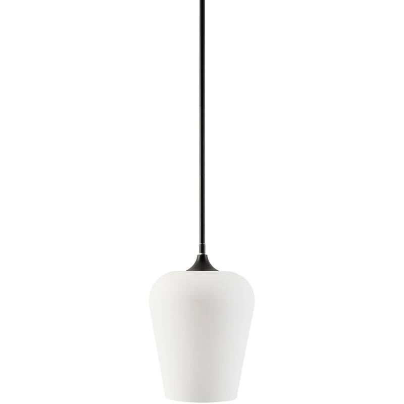 Livabliss Yueva Modern Pendant - 9"L x 9"W x 12"H - Black