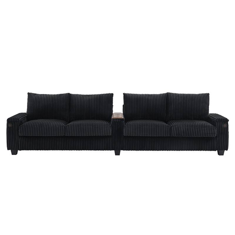 4-seater Corduroy Sofa Couch