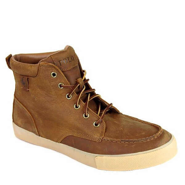 Polo tedd leather sneaker boots clearance