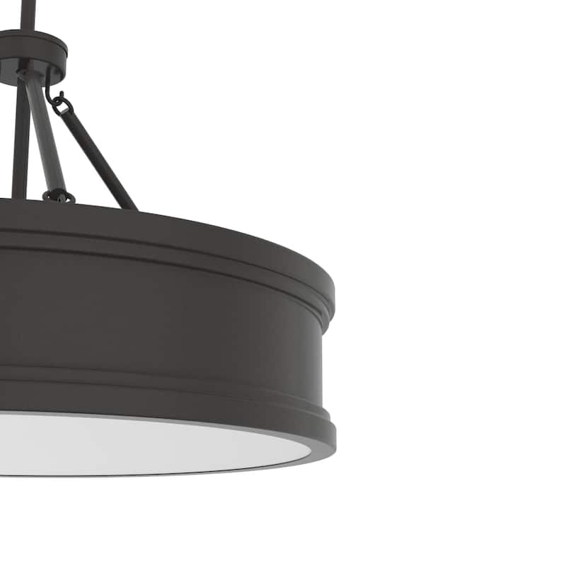 Hunter Capshaw Modern Drum Pendant - Dining Room, Entry, Kitchen Island - Contemporary, Transitional