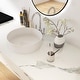preview thumbnail 8 of 36, BNK 16 inch White Ceramic Circular Vessel Bathroom Sink