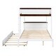preview thumbnail 16 of 17, Full-Over-Full Bunk Bed with Twin size Trundle, Storage and Desk,with 2 USB and 2 three-holes Plugs