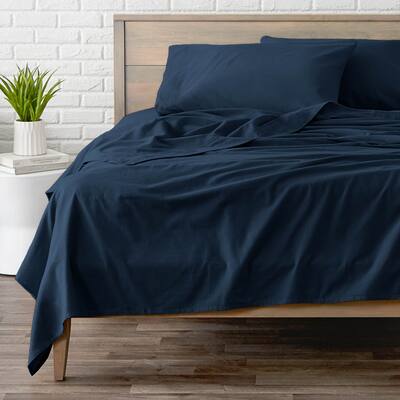Bare Home Flannel Sheet Set 100% Cotton - Velvety Soft Heavyweight - Double Brushed - Deep Pocket