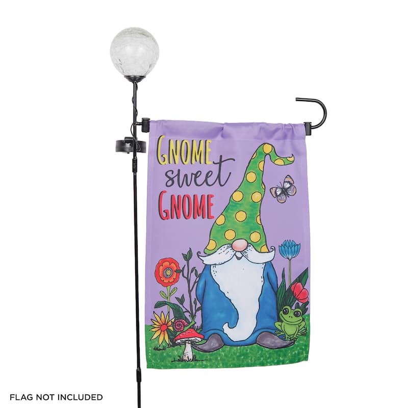 Alpine Corporation Decorative Garden Flag Holder Stakes, Outdoor Metal Flagpole Stands Design for Patio & Garden Décor