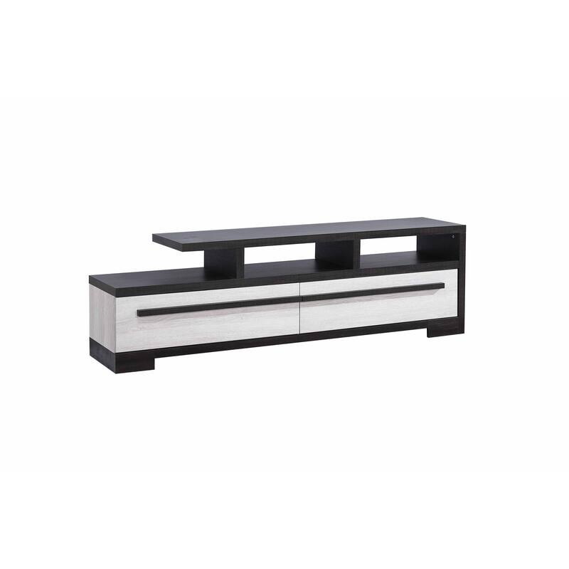 Felicia 5 Piece White Black Panel Bedroom Set