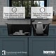 preview thumbnail 50 of 57, Karran Drop-In Quartz 33 in. 1-Hole 60/40 Double Bowl Kitchen Sink Kit