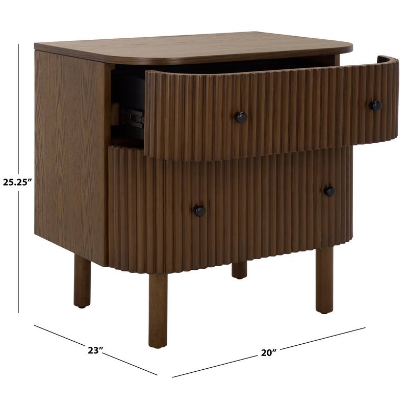 SAFAVIEH Home Himanshu 2-Drawer Nightstand.