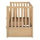 preview thumbnail 45 of 58, 2-in-1 Convertible Crib, Full Size Bed Frame with Drawers and 3 Height Options, Modern Baby Crib Toddler Bed with Guard Rail