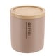preview thumbnail 59 of 63, Sleek Cotton Pad Holder - Polyresin Bathroom Storage Container with Bamboo Lid - 4 L x 4 W x 4.6H Cappuccino