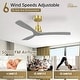 preview thumbnail 36 of 72, Sofucor 52''/60" Large Ceiling Fan without Lights, Remote Control and Reversible Motor Included, Smart Optinal