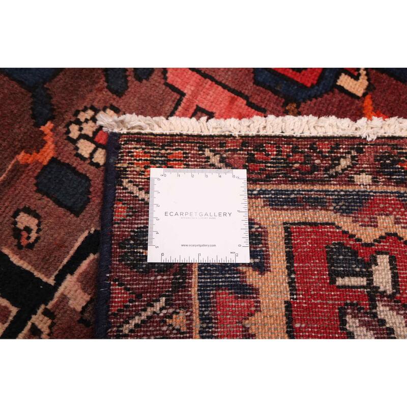 ECARPETGALLERY Hand-knotted Kayseri Vintage Dark Red Wool Rug - 5'1 x 9'1