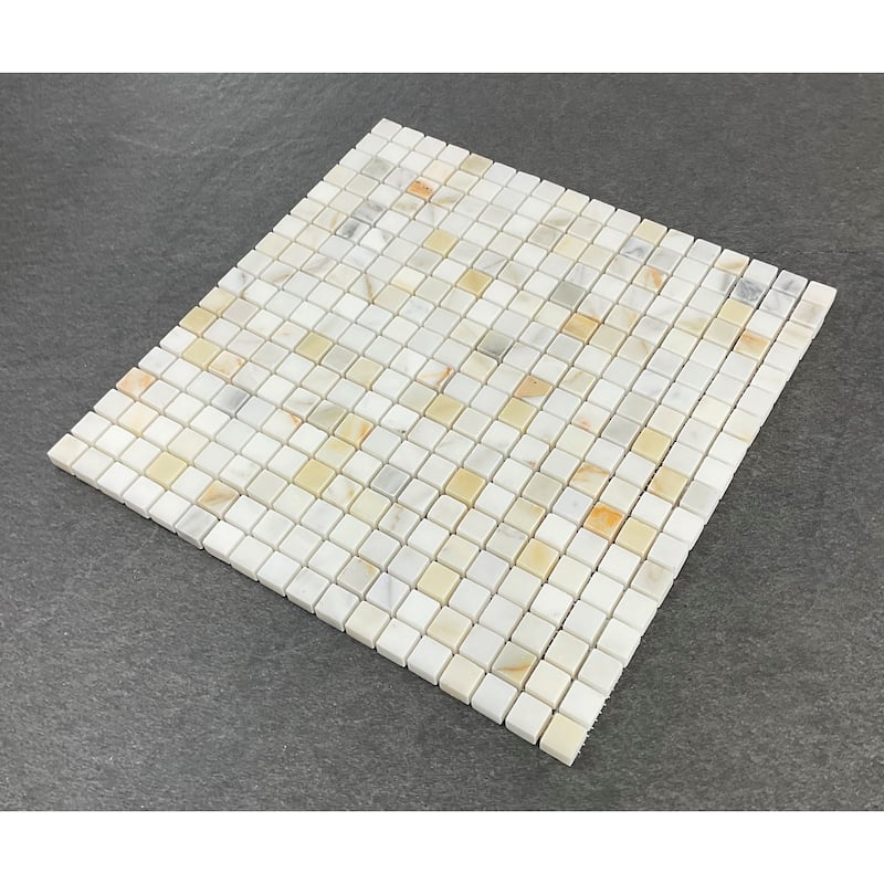 5/8 x 5/8 Grid Marble Mosaic Tiles