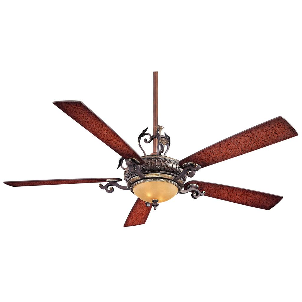 Minka Aire Napoli II Sterling Walnut 5 Blade 68 Inch LED Ceiling Fan