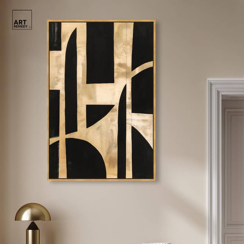 Noir and Gold II Canvas by Art Remedy