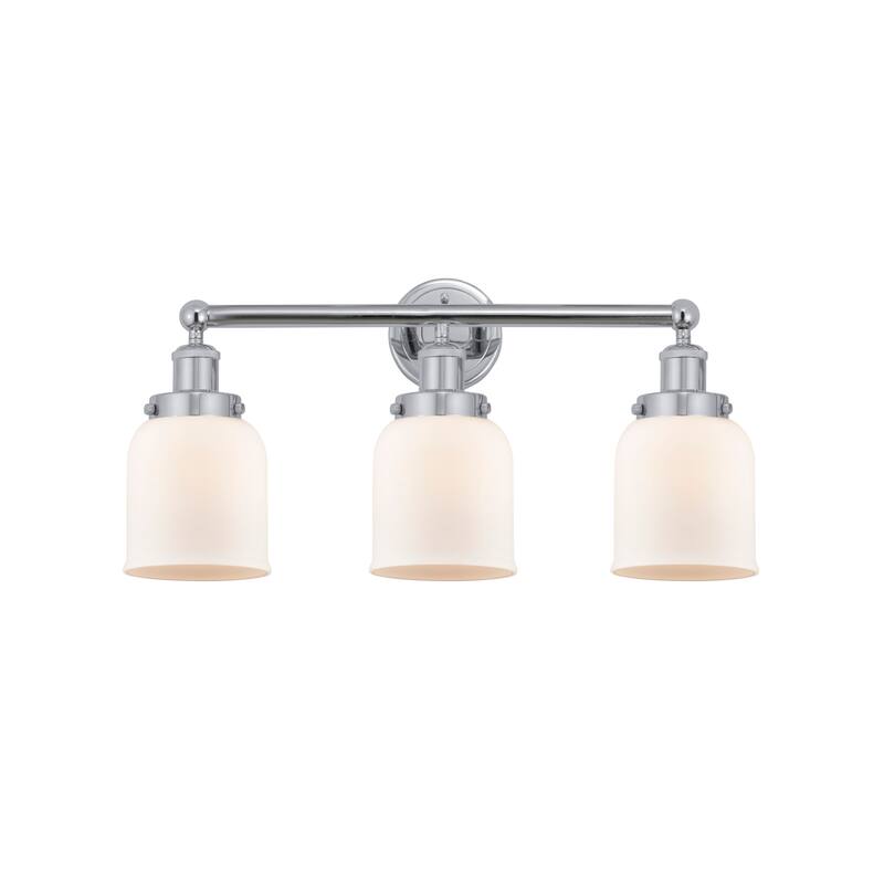 Innovations Lighting 616-3W-10-25 Bell Vanity Bell 3 Light 25" Wide - Polished Chrome / Matte White