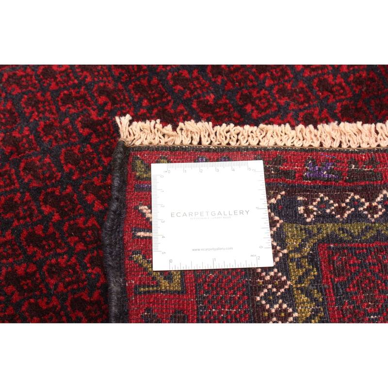 ECARPETGALLERY Hand-knotted Teimani Dark Brown Wool Rug - 3'2 x 4'7