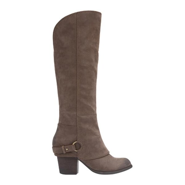 womens knee high taupe boots