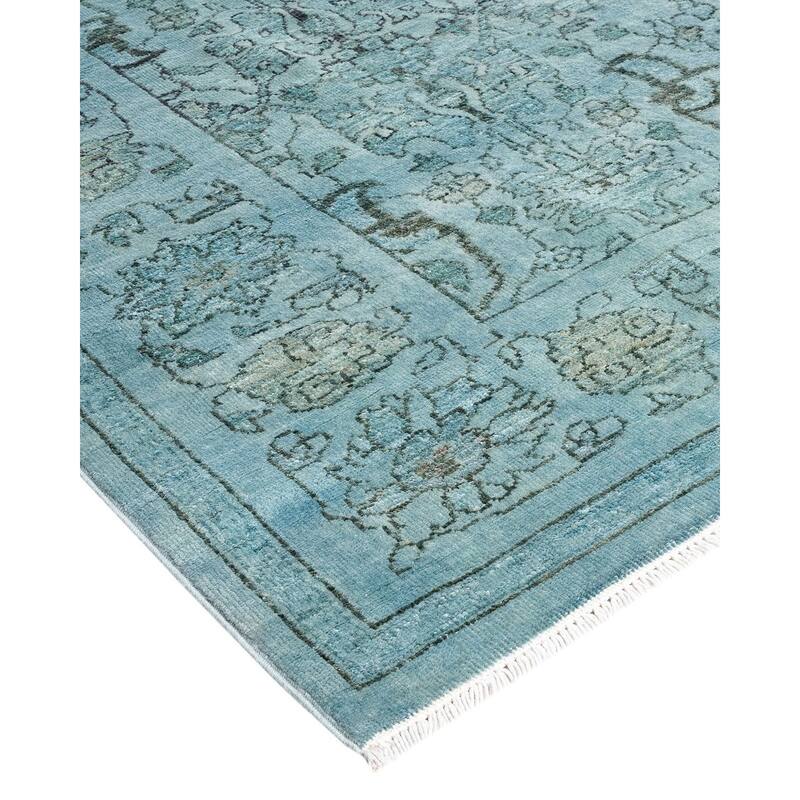 Vibrance, One-of-a-Kind Handmade Area Rug - Gray, 5' 10" x 8' 4" - 5' 10" x 8' 4"