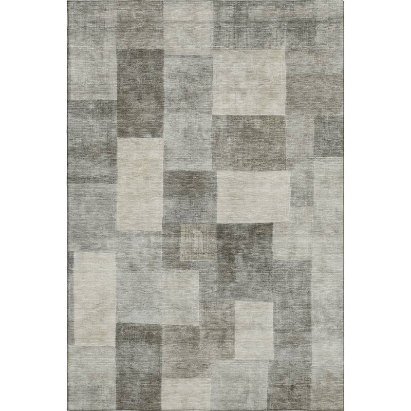 Premium Washable Super Soft Contempory Checker Mayfield Rug