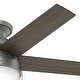 preview thumbnail 5 of 39, Hunter 46" Anslee Low Profile Ceiling Fan with LED Light Kit and Pull Chain