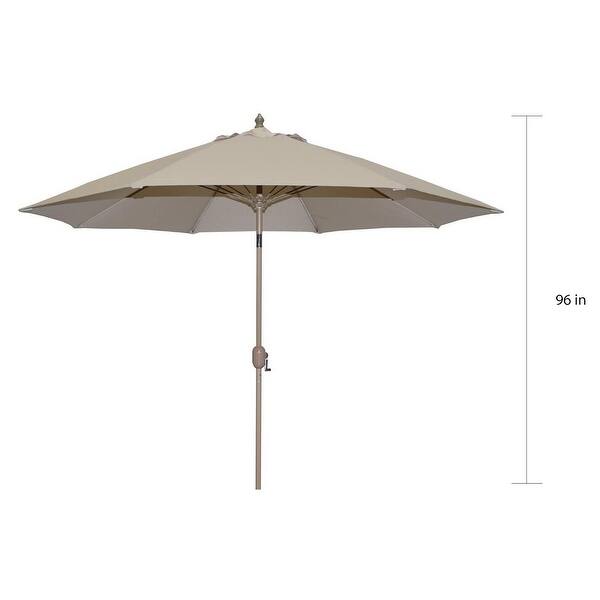 Tropishade 9foot Beige Rotational Autotilt Patio Umbrella Bed Bath