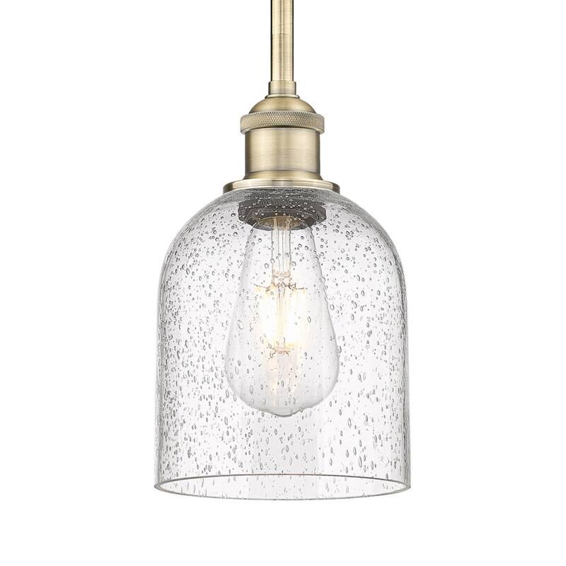 Innovations Lighting 616-1S 9 6 Bella Pendant Bella 6" Wide Mini - Antique Brass / Seedy