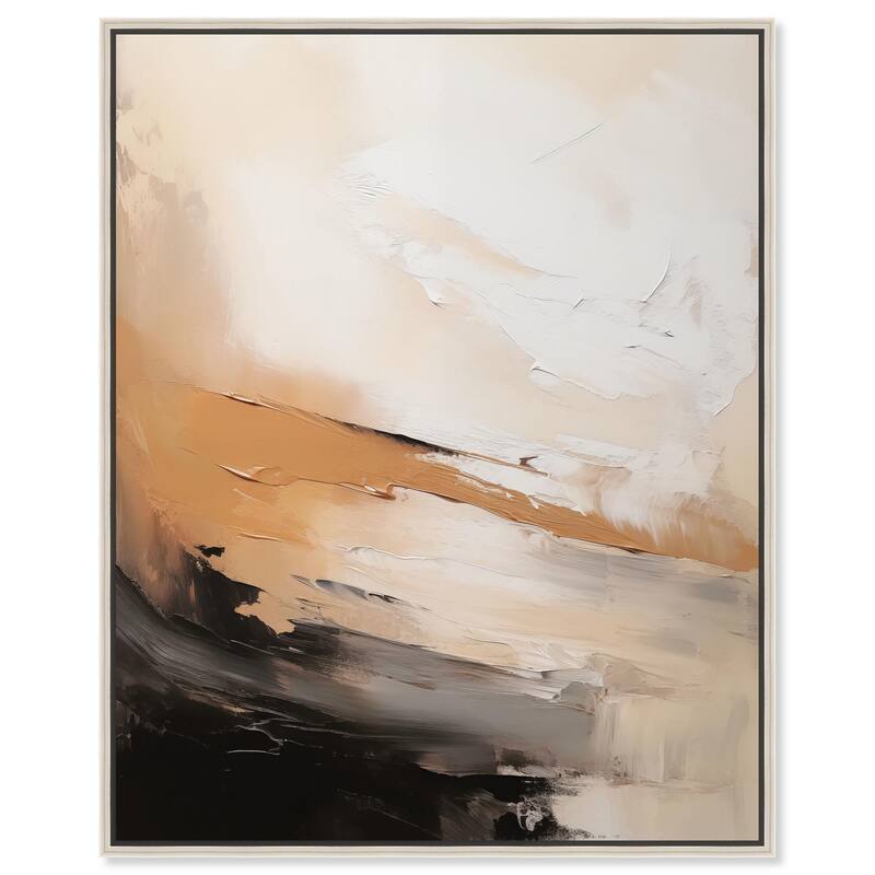 Baked Clay III Canvas by Art Remedy - Silver - 24" x 30"