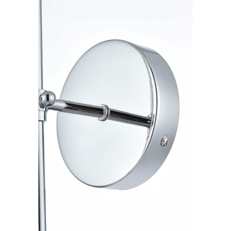 Elegant Lighting Mel 15" Wall Sconce with Linen Shade