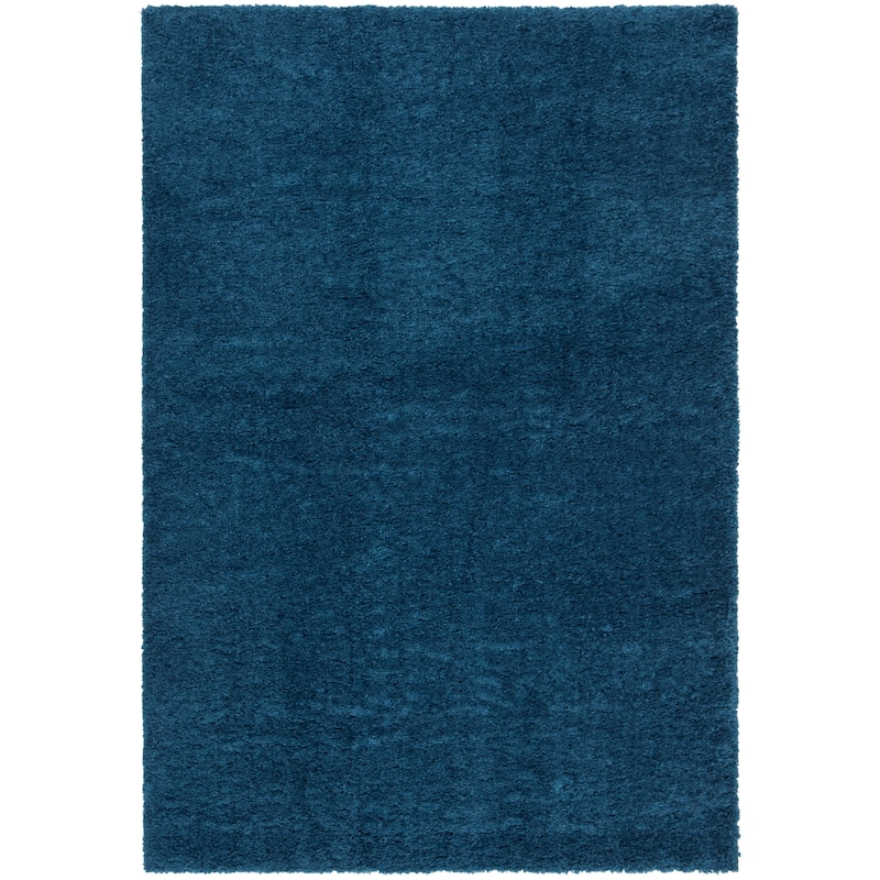 SAFAVIEH August Shag Solid 1.2-inch Thick Area Rug - 12' x 15' - Navy - Rectangle