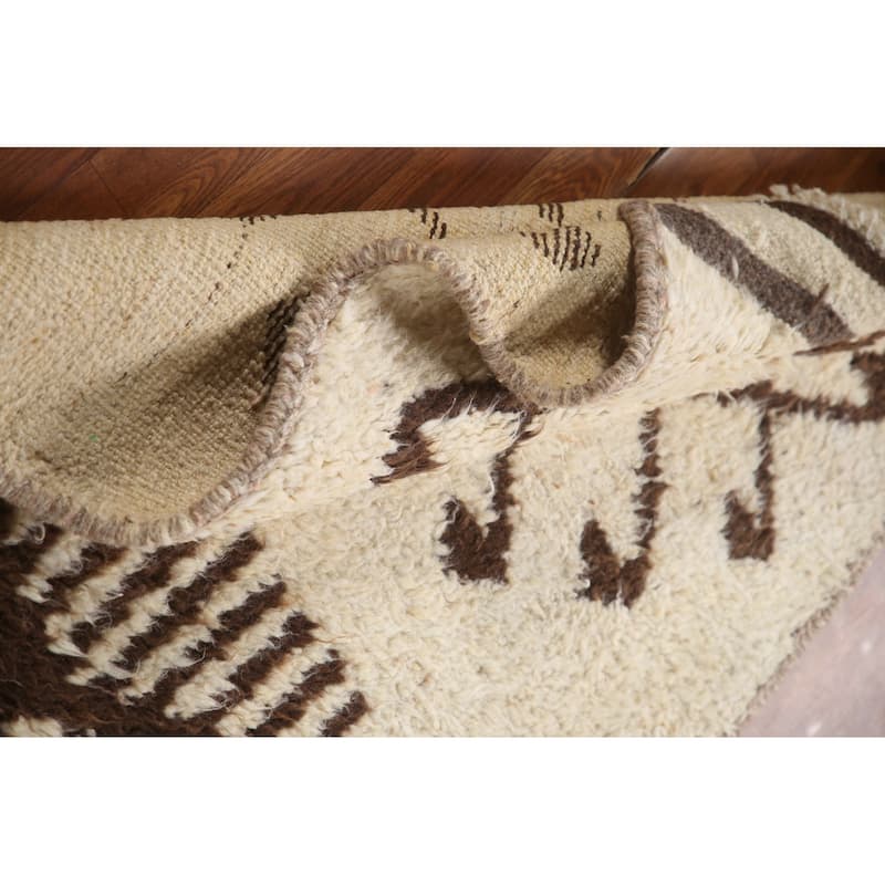 Natural Dye Anatolian Turkish Runner Rug Hand-knotted Wool Carpet - 3'4"x 12'3"