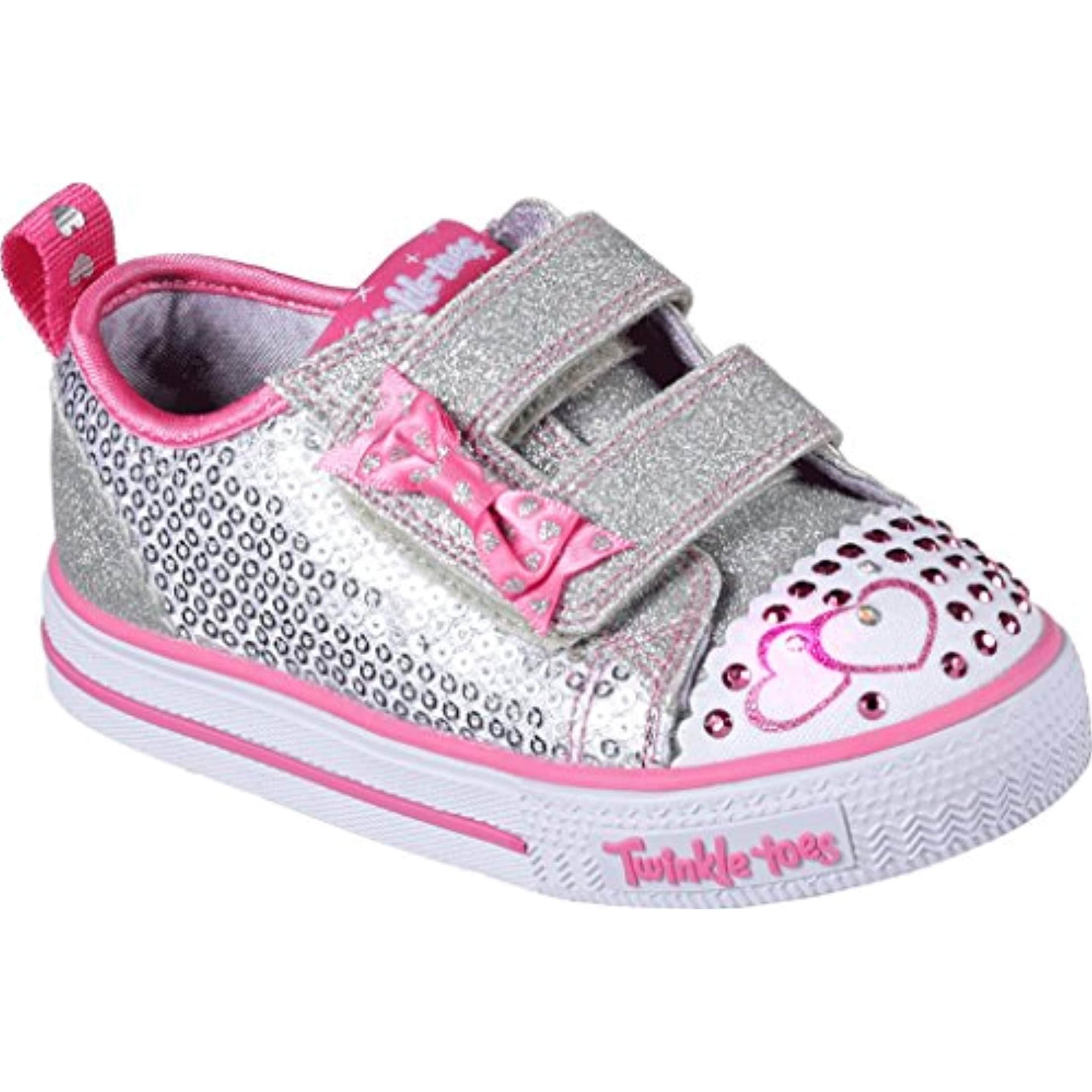 Shop Skechers Twinkle Toes Shuffles Itsy Bitsy Girls Light Up