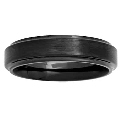 Steel Nation Cobalt Satin Center 6mm Band