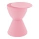 preview thumbnail 91 of 143, Boyd Round Side Table with Ribbed Design Base - Accent Hourglass End Table with Removable Lid for Living Room & Bedroom