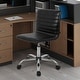 preview thumbnail 11 of 39, Home Office Desk Chair Task Chairs Swivel Ribbed Task Vanity Chair