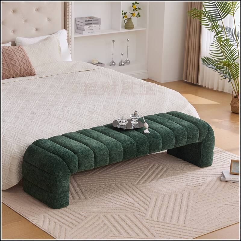 69.7"Wide Upholstered Armless Bed Bench