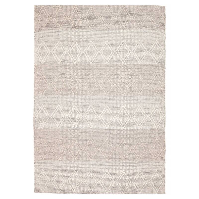 ECARPETGALLERY Braid weave Sienna Grey Wool Rug - 6'1 x 8'8 - Grey - 6'1 x 8'8