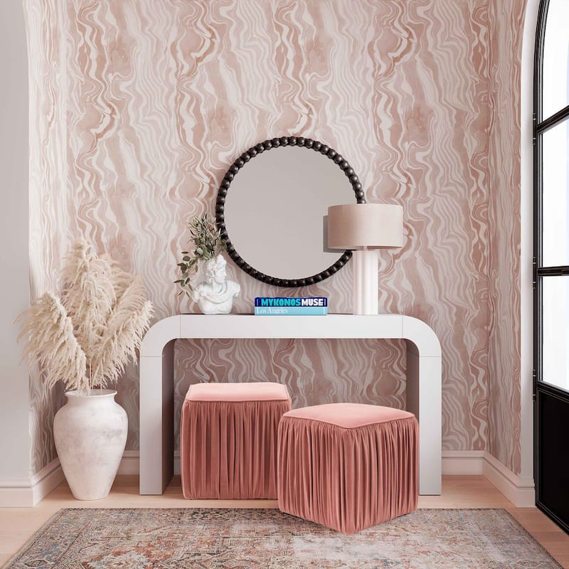 Baria Wooden Mirror - Black