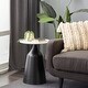preview thumbnail 27 of 26, Iron Contemporary Accent Table 24 x 17 x 17