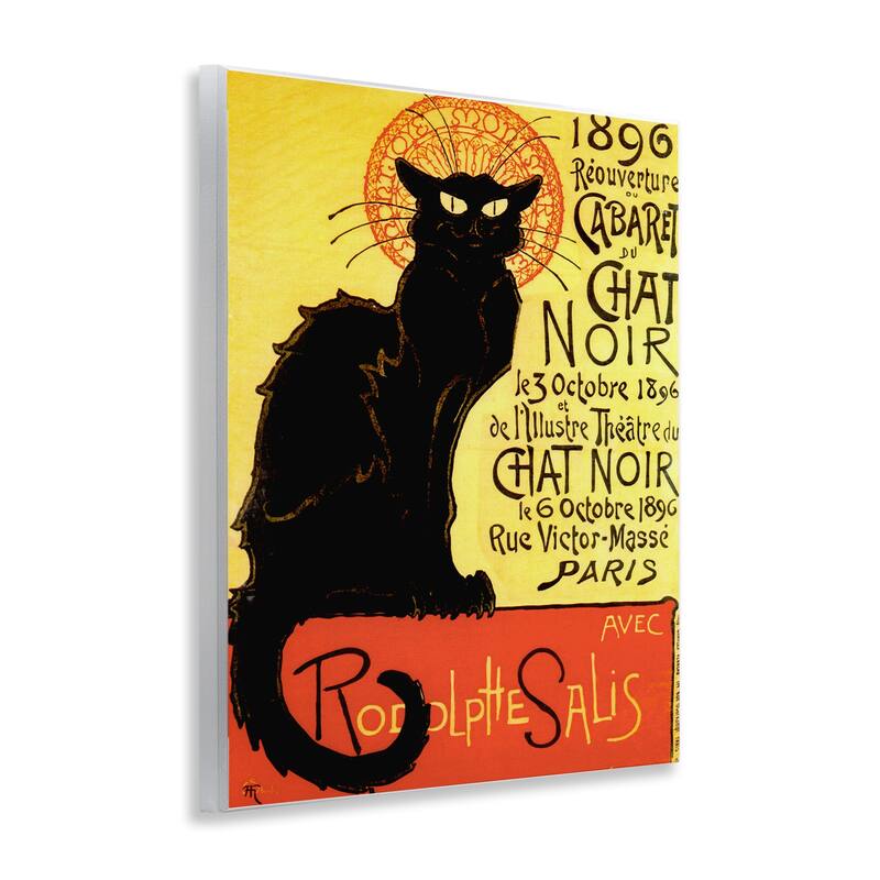 Stupell Vintage Halloween Black Cat Wall Plaque Art Design By Marcus Jules