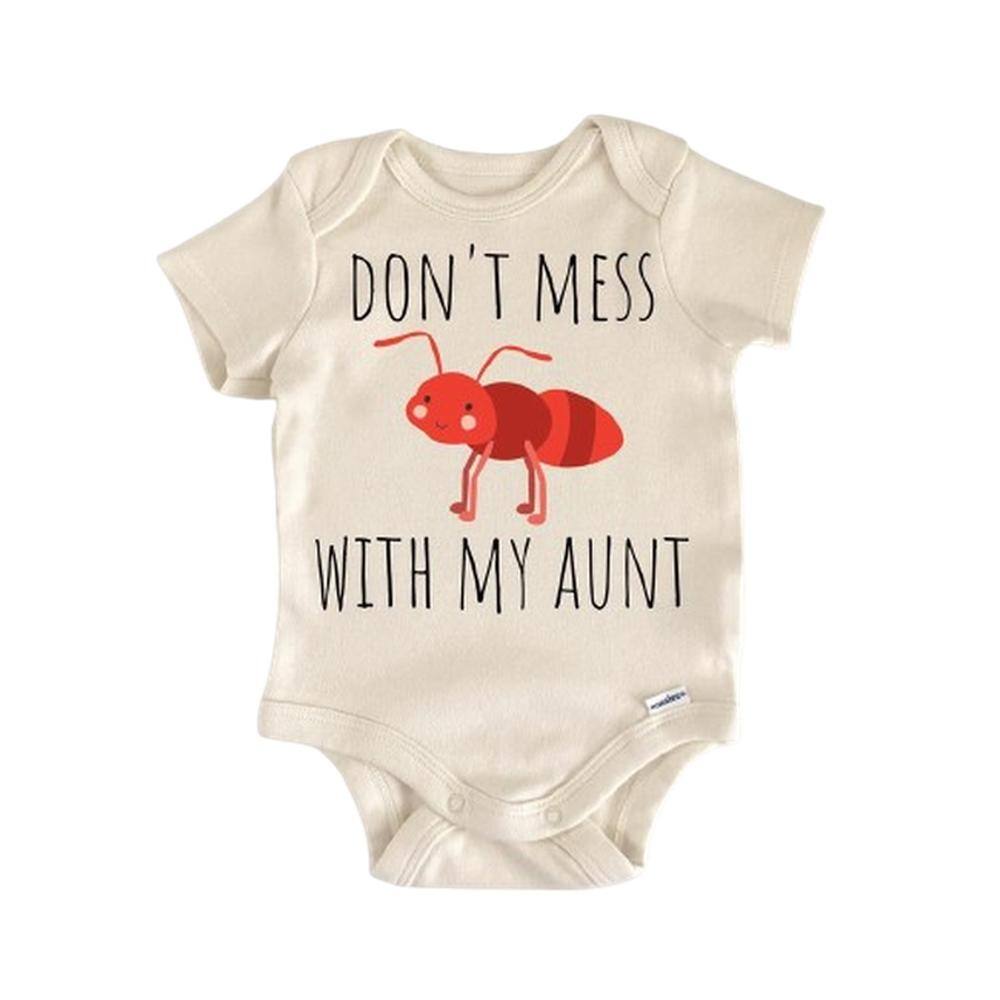 Auntie Aunt Ant - Baby Boy Girl Clothes Infant Bodysuit Funny Cute Newborn