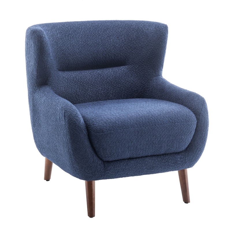 XINMICS Tufted Accent Chair, Wingback Upholstered Armchair for Living Room, Bedroom, Set of 1