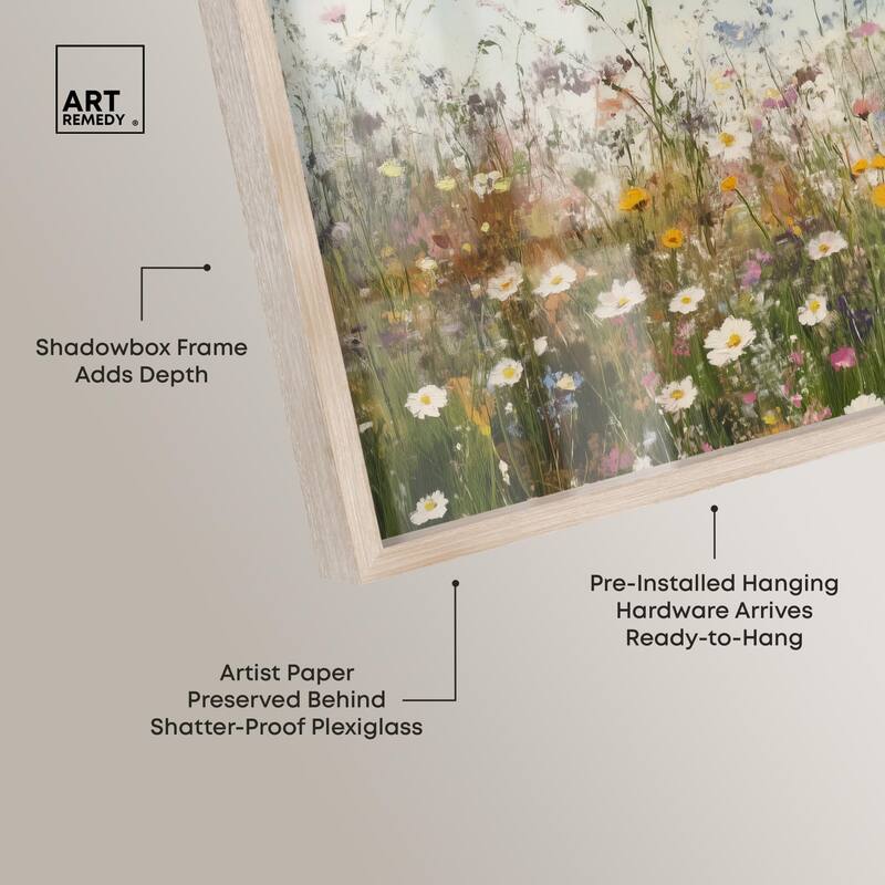 Glimmering Glade Garden III Shadowbox by Art Remedy