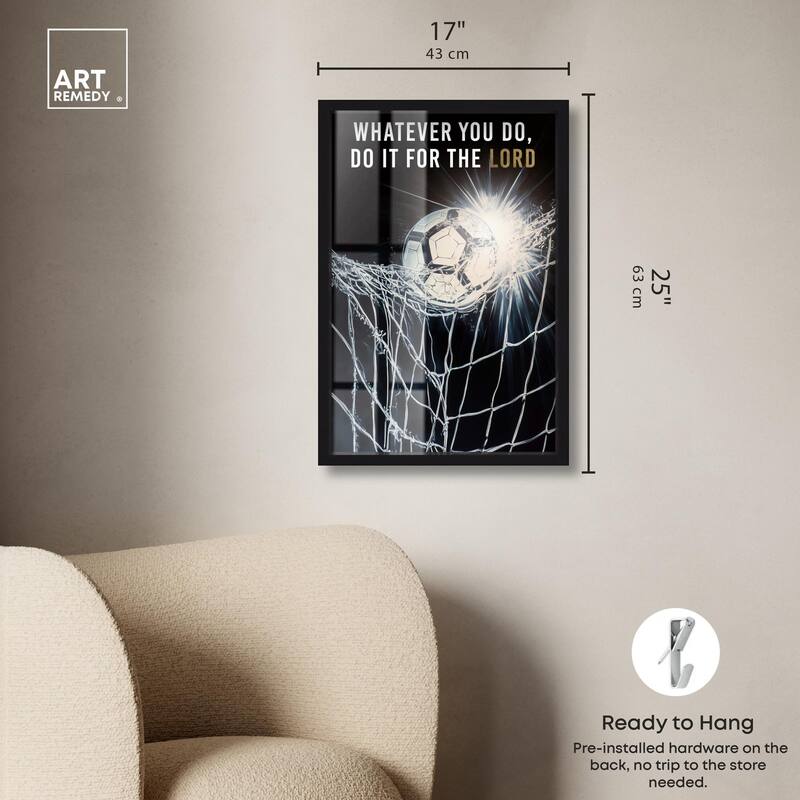 Do it for the Lord Soccer Shadowbox by Art Remedy